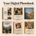 Pikko Digital Kit - 6 Digital Photobook Templates for Travel, Weddings, Birthdays & More