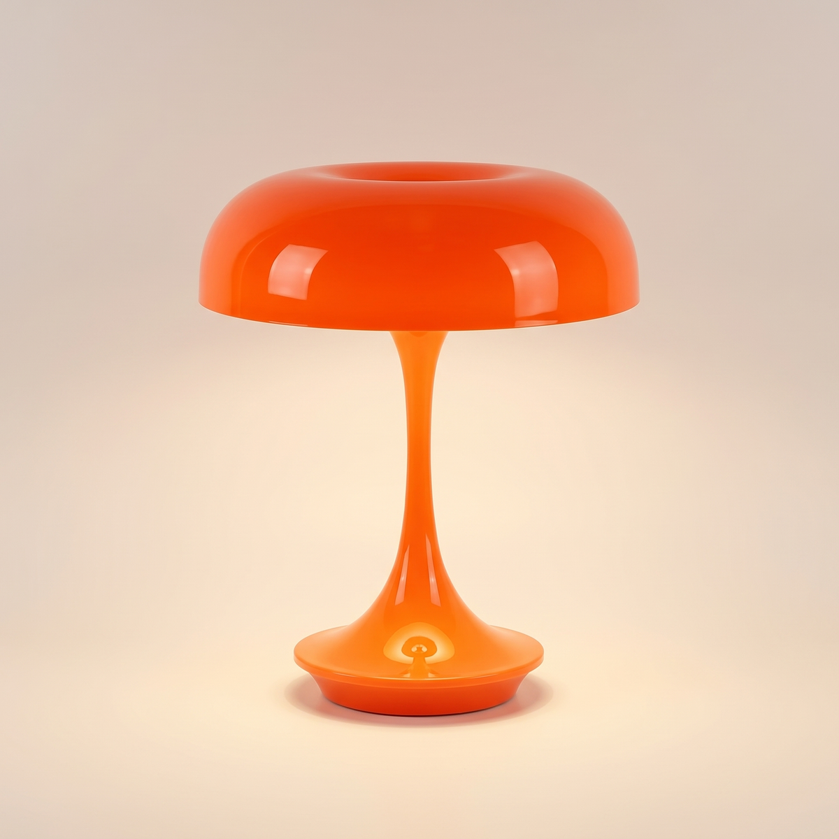 Orange Mushroom Lamp