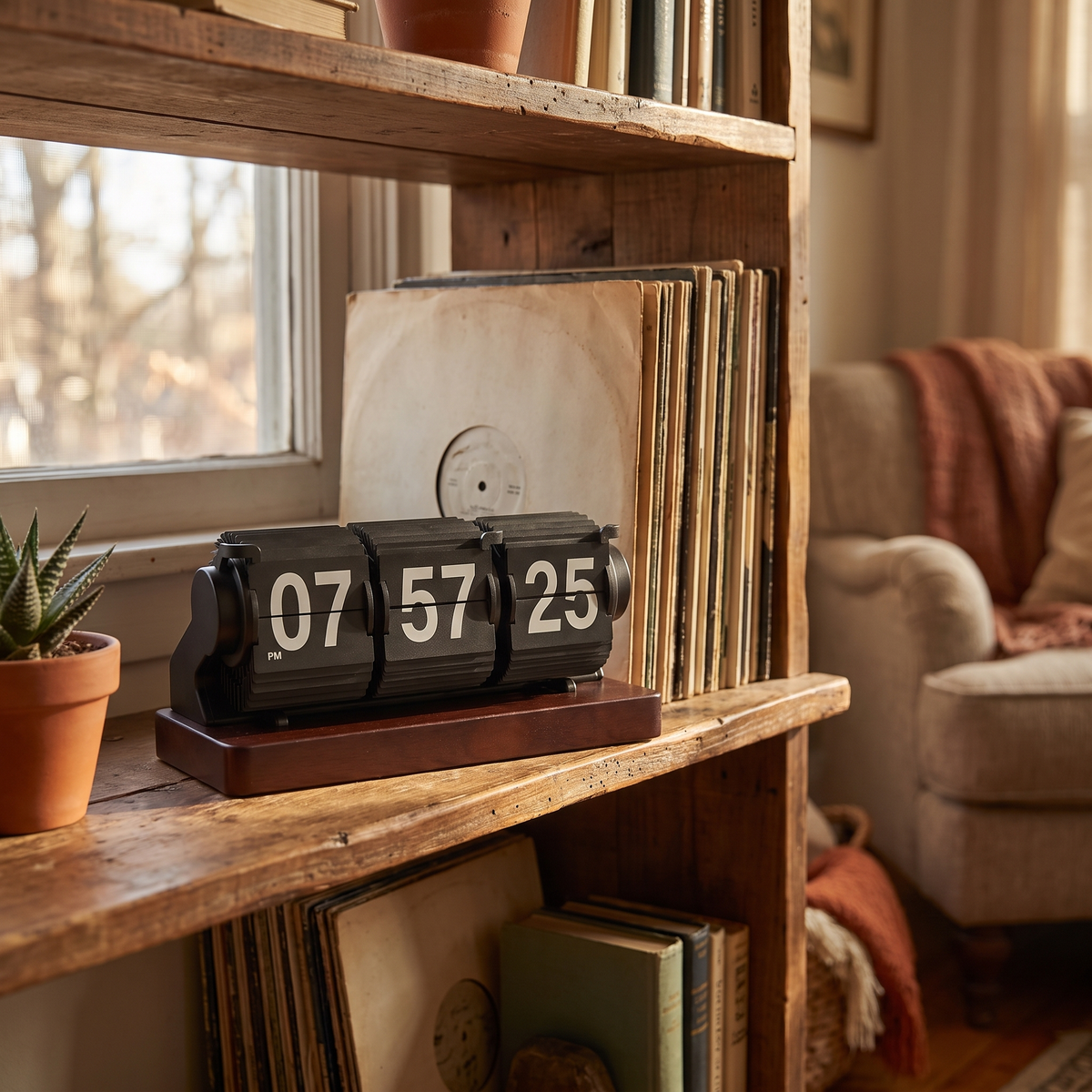 Wooden Flip Clock
