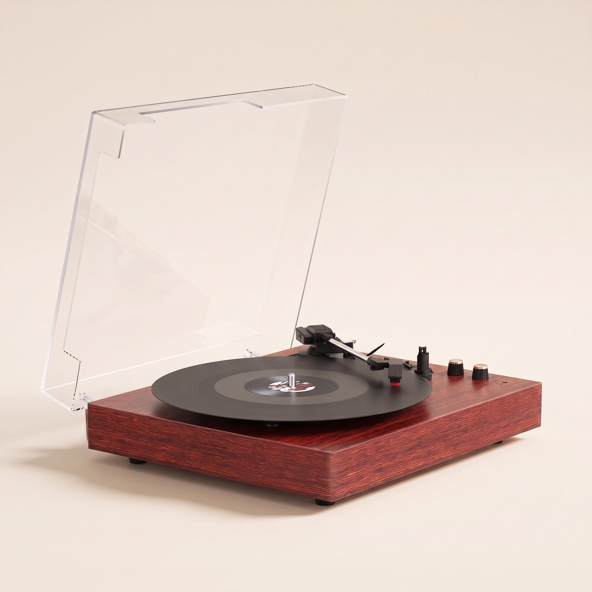 Vintage Record Player - Walnut