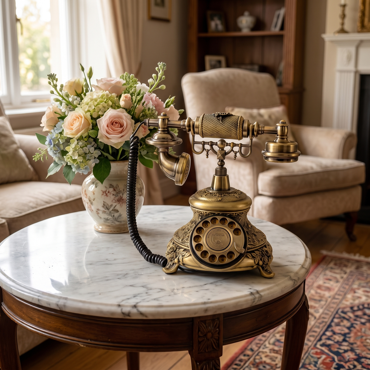 Antique Brass Telephone