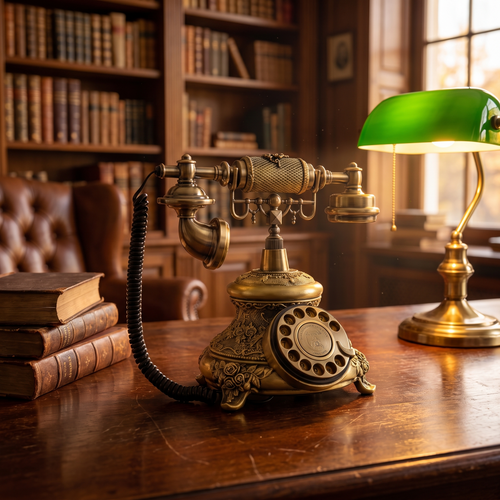 Antique Brass Telephone