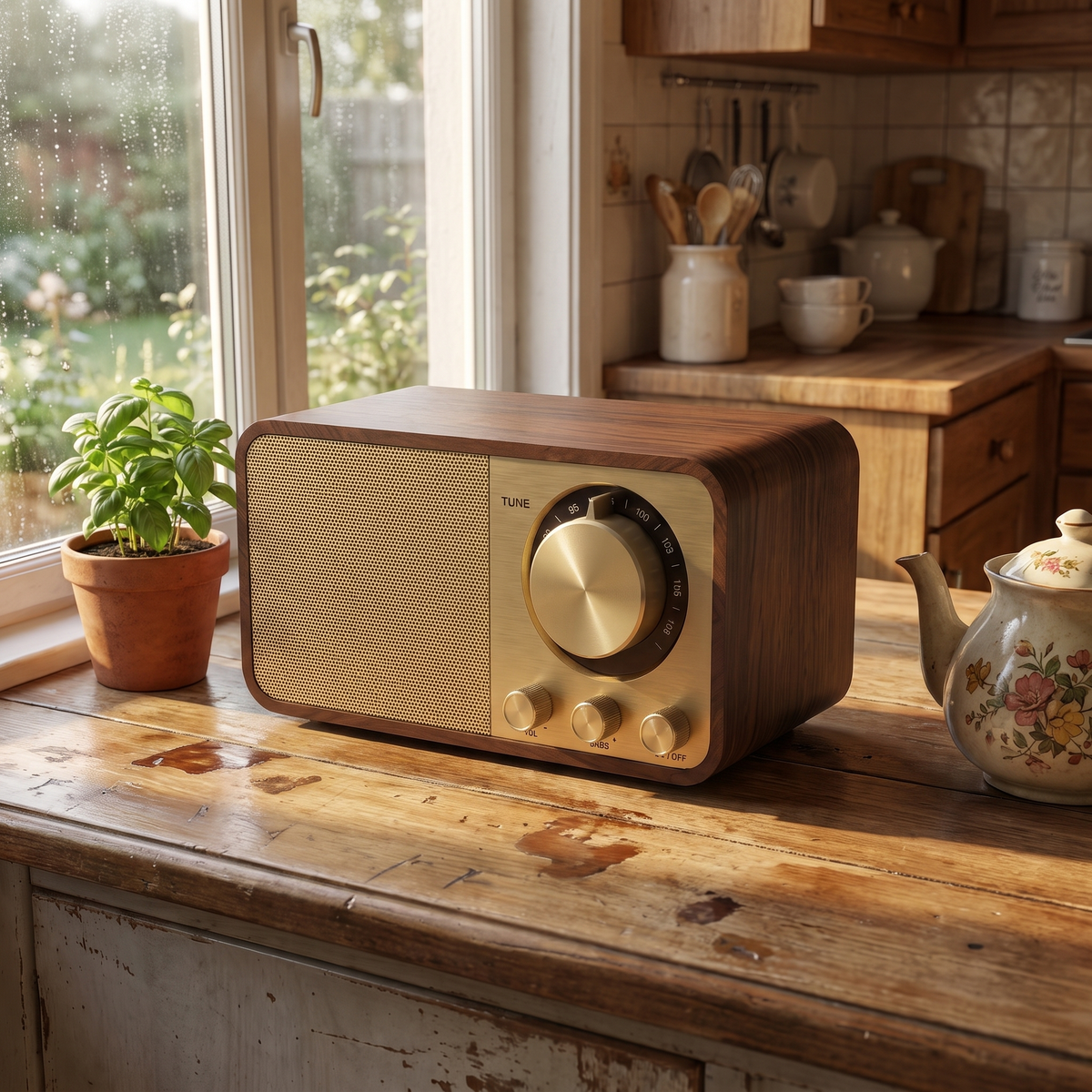 Walnut Radio Speaker