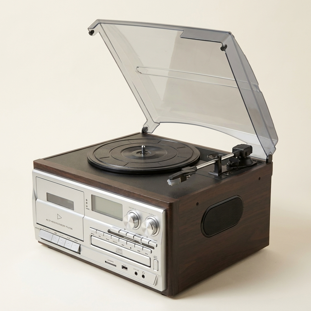 Retro Stereo Record Player