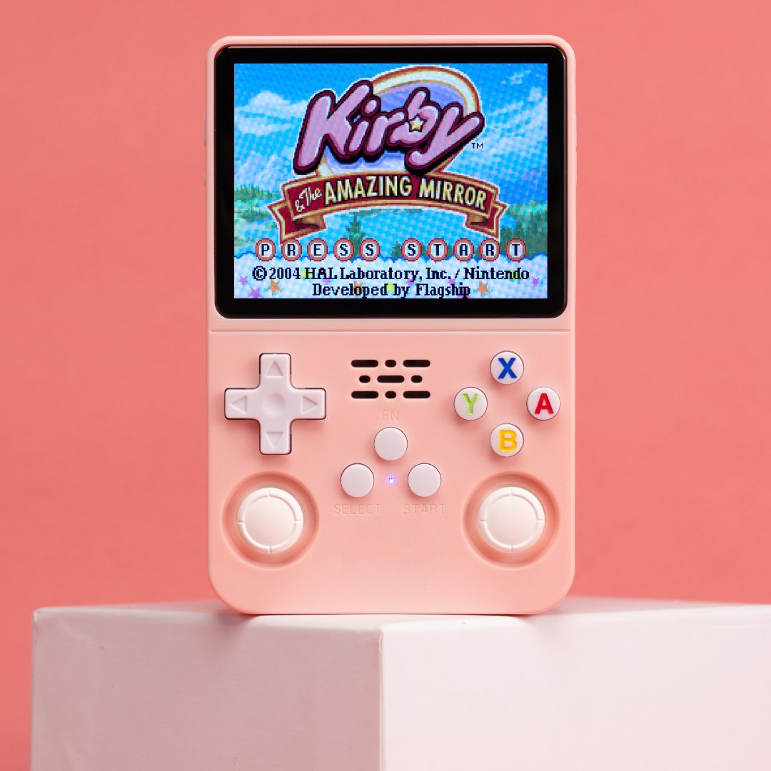 Retropad retro handheld console in pink