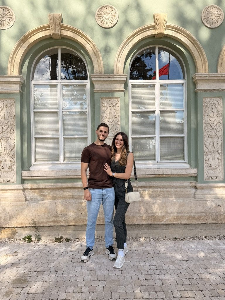 The two of us, somewhere between trips