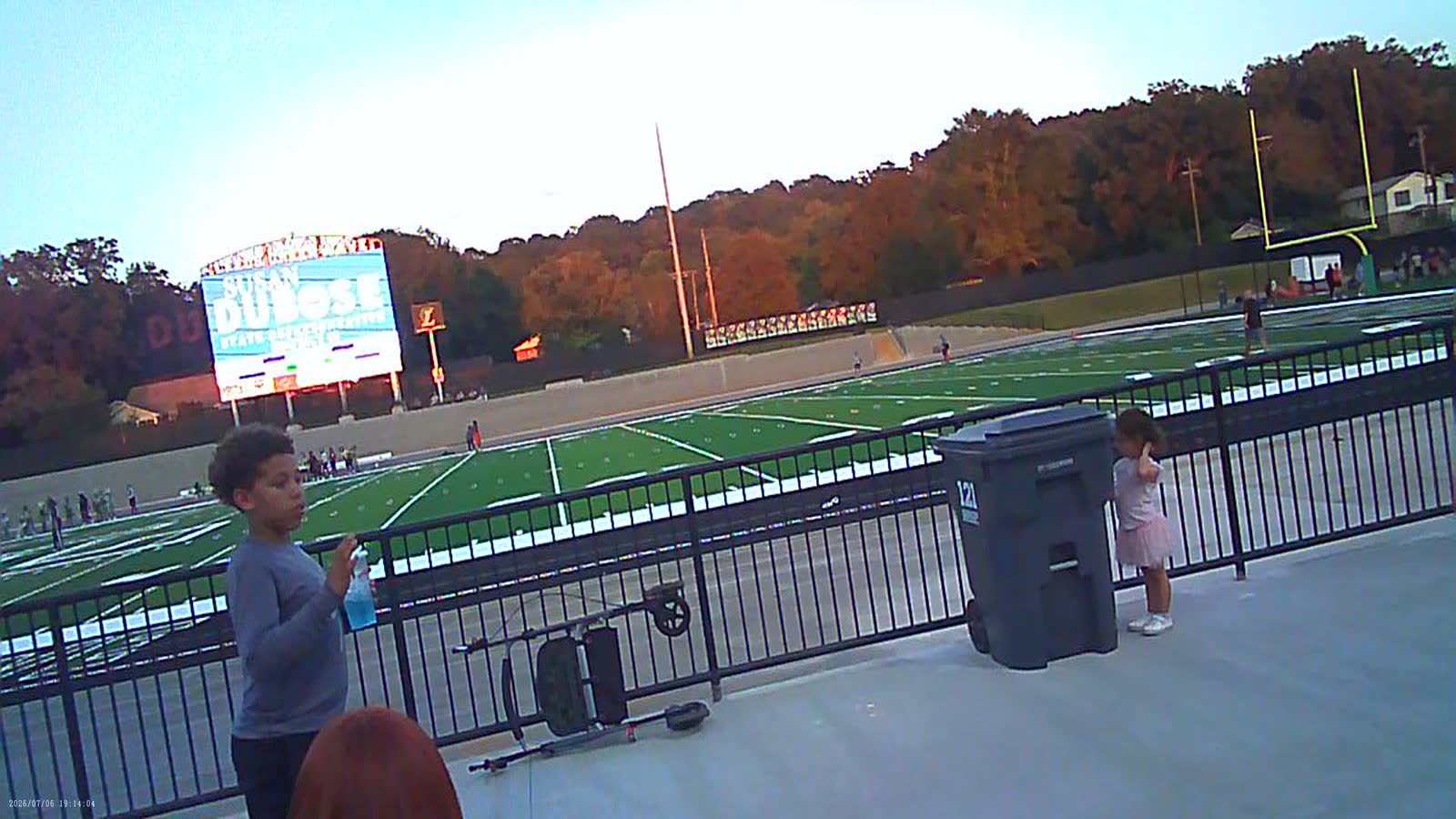 The field, before kickoff